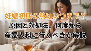 妊娠初期の熱はいつまで？原因と対処法、何度から産婦人科に行くべきか解説