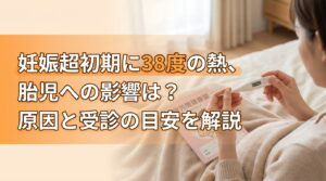 妊娠超初期に38度の熱、胎児への影響は？原因と受診の目安を解説