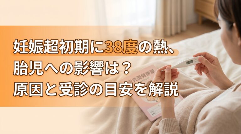 妊娠超初期に38度の熱、胎児への影響は？原因と受診の目安を解説