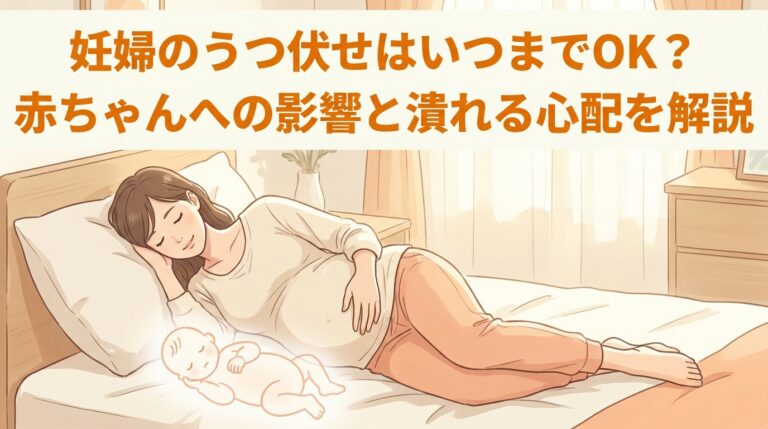 妊婦のうつ伏せはいつまでOK?赤ちゃんへの影響と潰れる心配を解説
