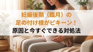 妊娠後期（臨月）の足の付け根がピキーン！原因と今すぐできる対処法