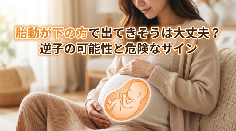 胎動が下の方で出てきそうは大丈夫?逆子の可能性と危険なサイン