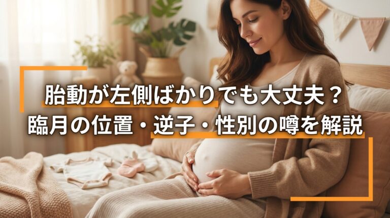 胎動が左側ばかりでも大丈夫?臨月の位置・逆子・性別の噂を解説